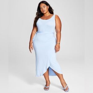 And Now This Light Blue Maxi Dress Wrap Dress Size 1X New With Tag